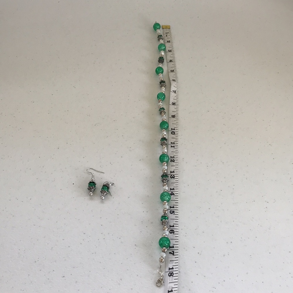 Vintage Crackle Glass Style Beaded Jewelry Combo - Picture 7 of 9